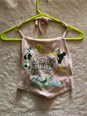 Warner Bros. Looney Tunes Pink Halter Top